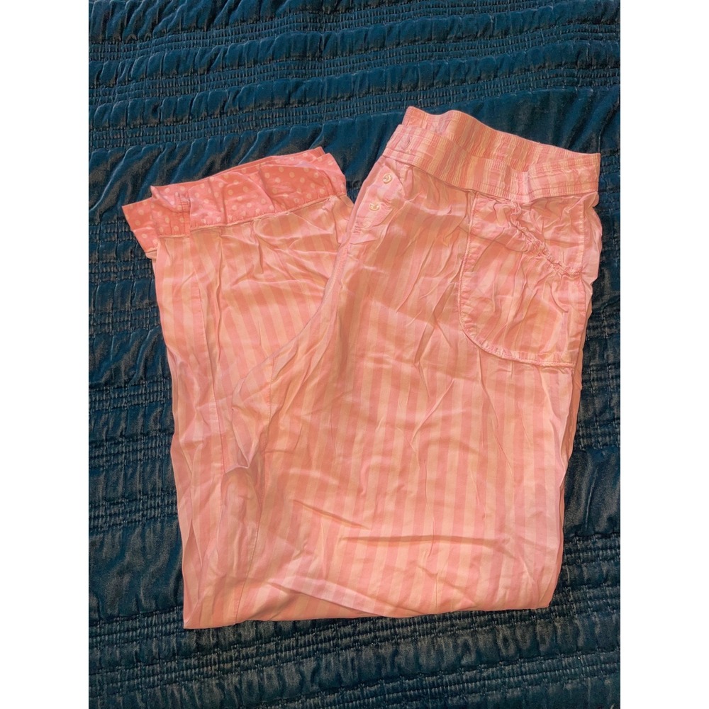 Victoria Secret Pink Stripe‎ Pajama Sleep Pants Lounge XL TG